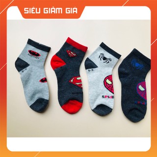 Combo 5 đôi tất trẻ em hình siêu anh hùng