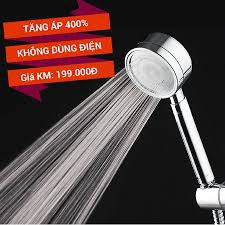 BIG SALE: Vòi sen tăng áp tăng gấp 1-4 lần áp lực nước k dùng pin hay điện