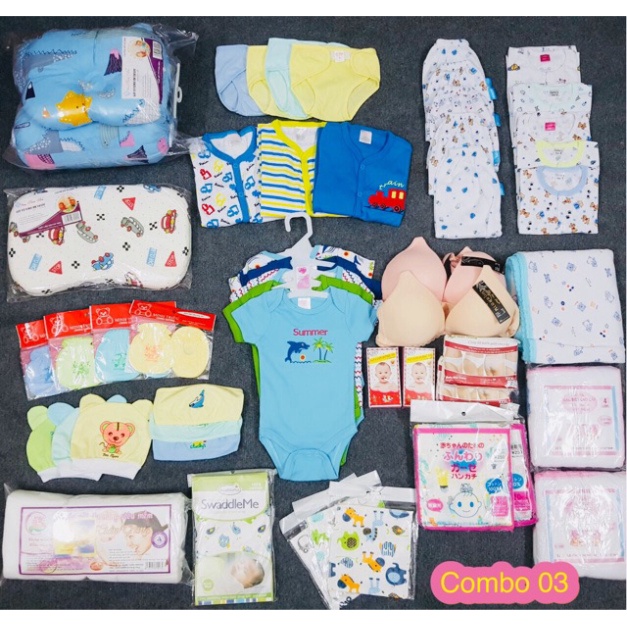 Trọn gói đầy đủ combo đồ cho bé sơ sinh - Wuyn Shop