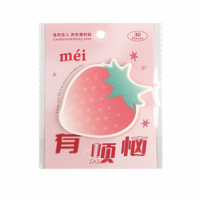 Bộ 30 tờ giấy ghi chú INFEEL.ME hình trái cây xinh xắn tiện dụng