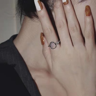 Nhẫn bạc DODDER đính đá opal thời trang cho nữ
