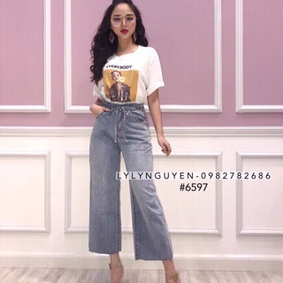 Quần jeans quần bò ống sớ ,ống loe