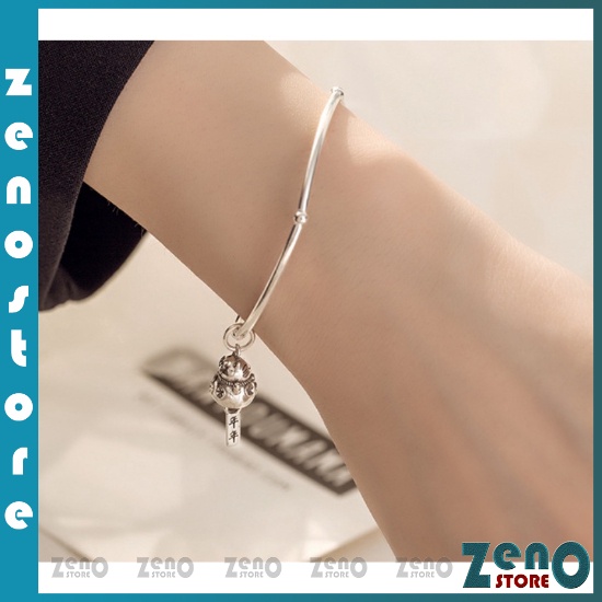 Lắc tay mèo thần tài  ZenO (full box), lắc tay hợp kim chun bo co giãn