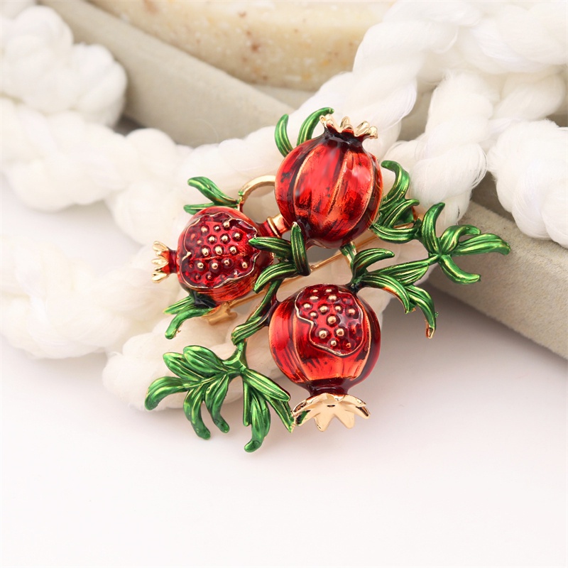 Ghim Cài Áo Hình Trái Cây Phong Cách retro Thời Trang Hàn Quốc