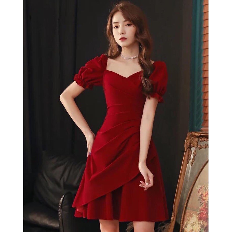 [dress by Bame] Váy tuyết mưa đỏ kèm ảnh chất