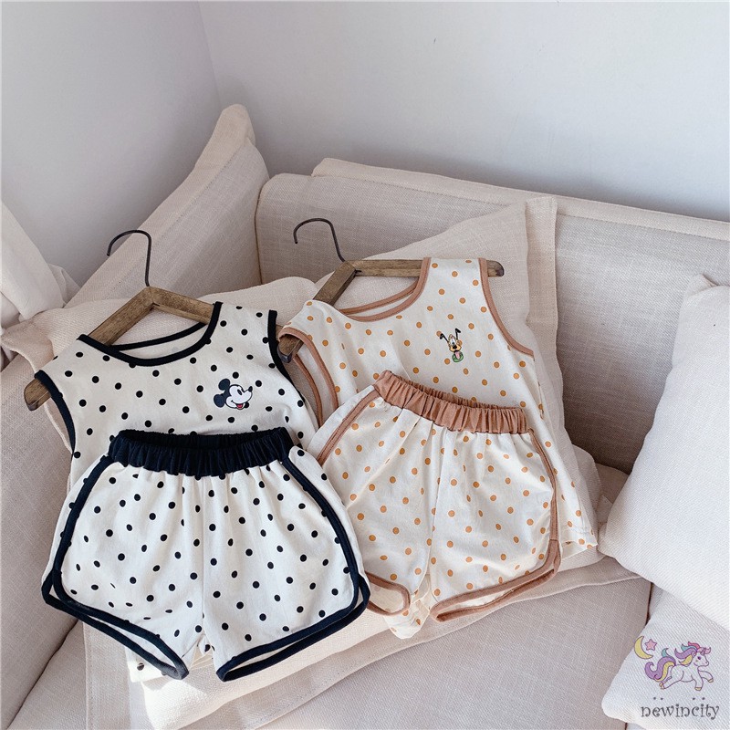 Set Áo Thun Ba Lỗ + Quần Short Thoải Mái Thời Trang Cho Bé