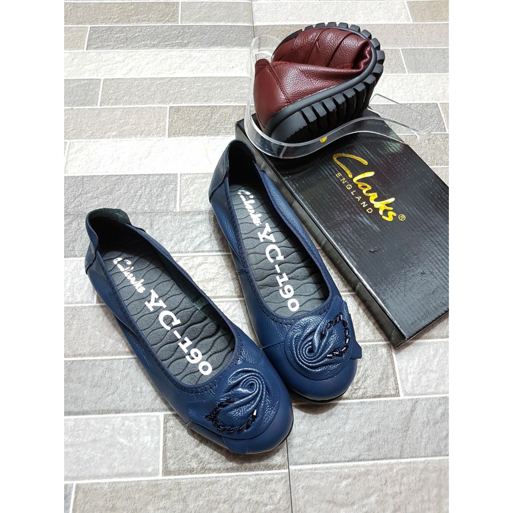 Giày Clarks Yc-190 Đế Bằng Thiết Kế Trẻ Trung Năng Động