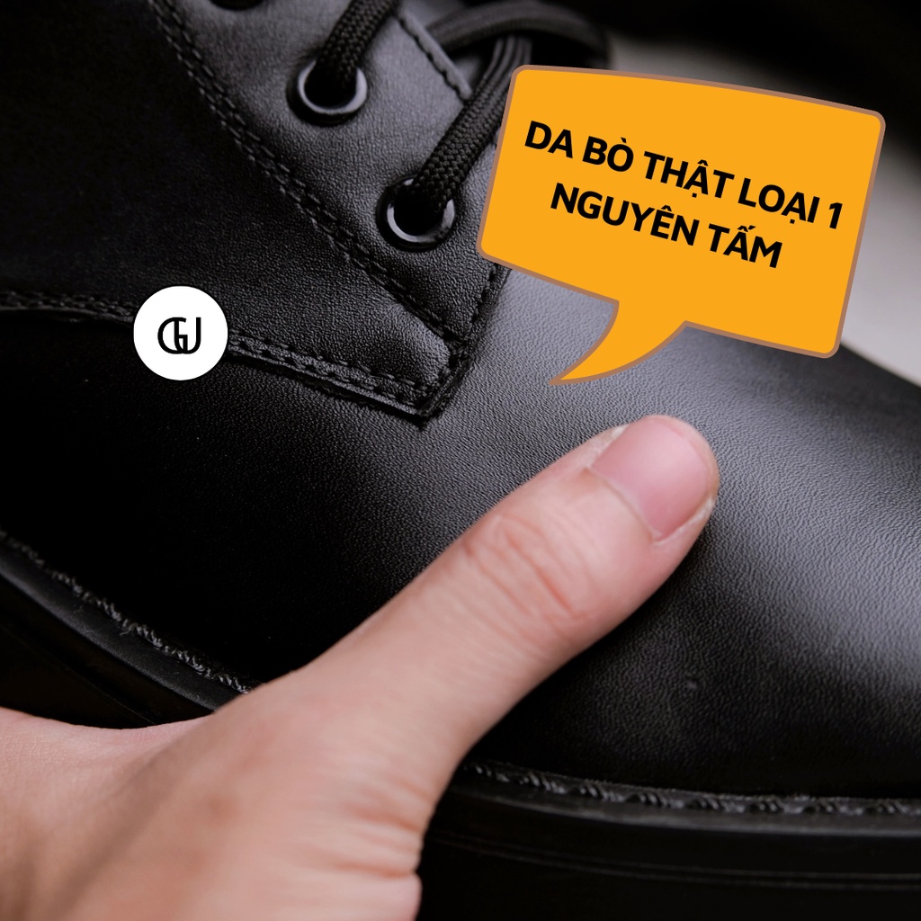 Giày Combat Boots  Da Bò Thật Loại 1 Bảo Hành 1 Năm GUF