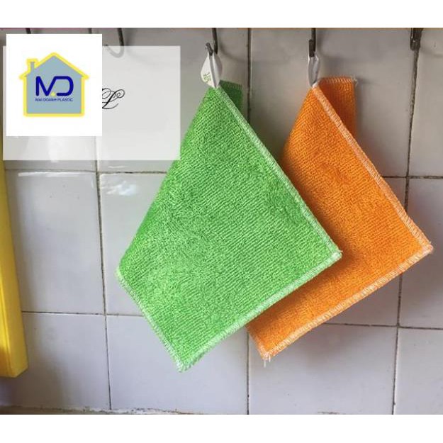 (siêu phẩm) Giẻ Lau rửa bát sợi tre | Khăn lau rửa bát