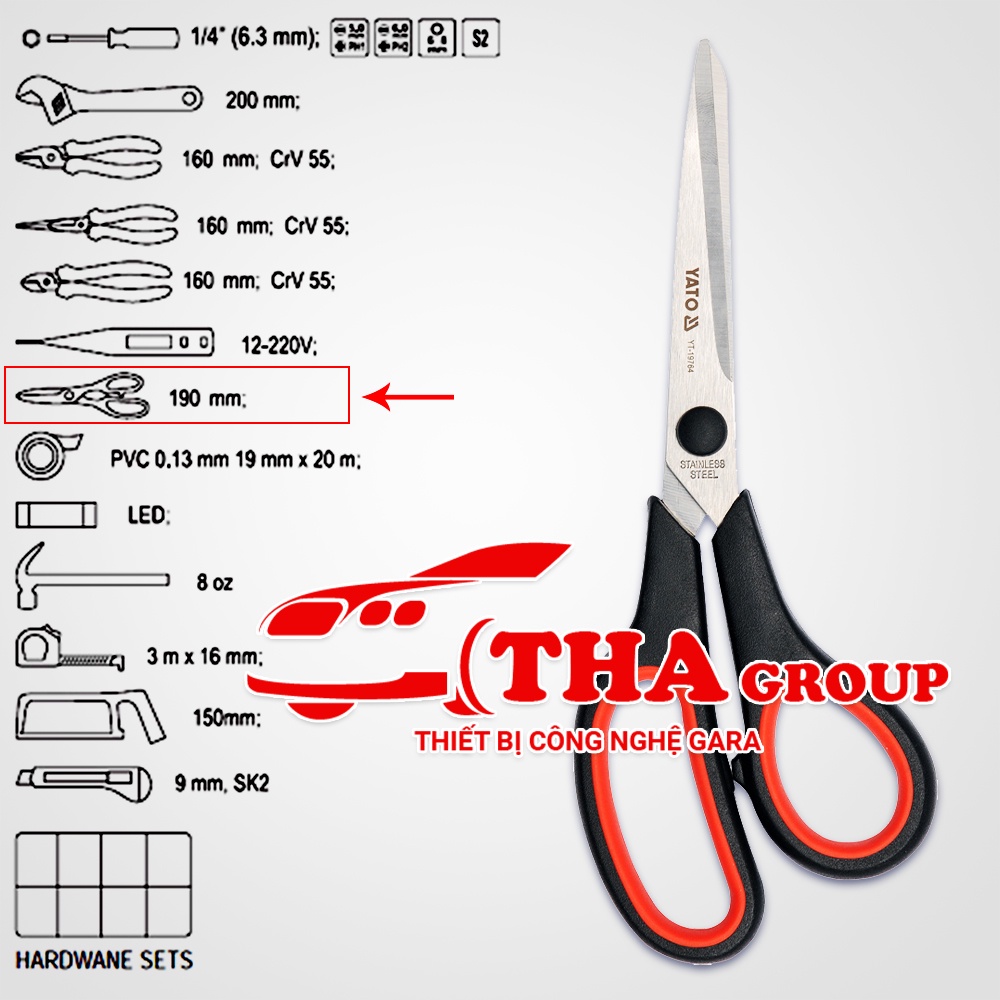 BỘ SỬA CHỮA ĐIỆN GIA DỤNG 147 CHI TIẾT Yato YT-39000