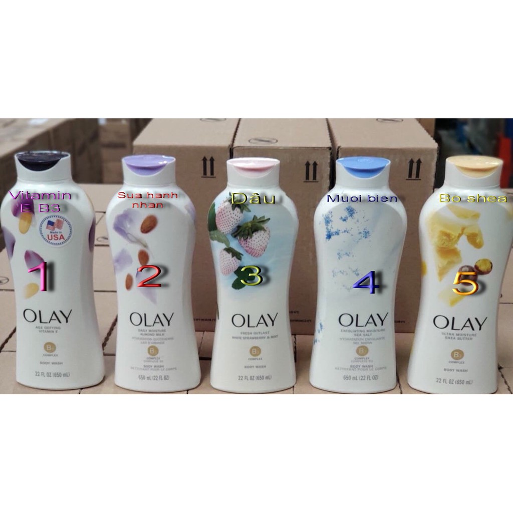 SỮA TẮM OLAY MỸ 650ML MẪU MỚI