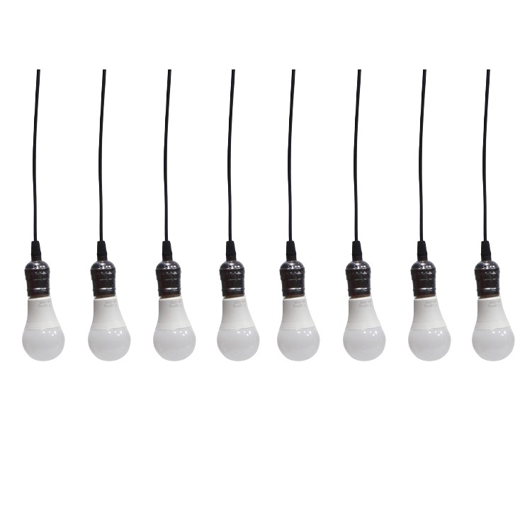 Bộ 8 đèn thả cổ điển Vintage bóng đèn led búp 12w