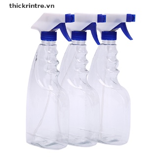 THI 500ml Empty Spray Bottle Transparent Plastic Liquid Dispenser Shampoo Bottle VN