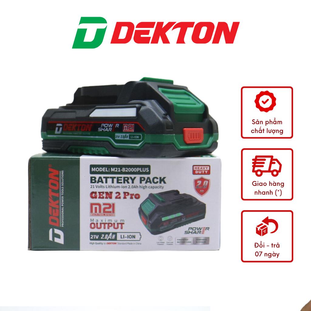 Pin Dekton 2A Nâng Cấp M21-B2000 Plus dung lượng cao chịu nhiệt độ cao