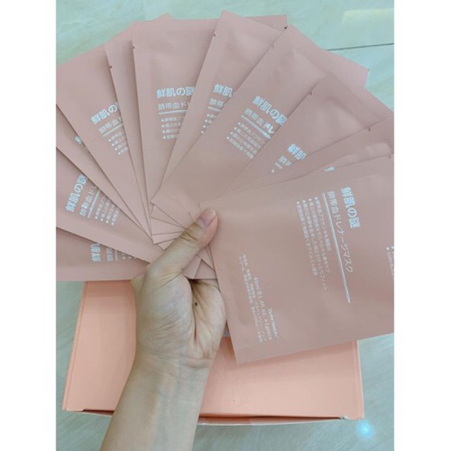 10 MIẾNG TẶNG 1 MẶT NẠ TẾ BÀO GỐC NHAU THAI CỪU NHẬT BẢN