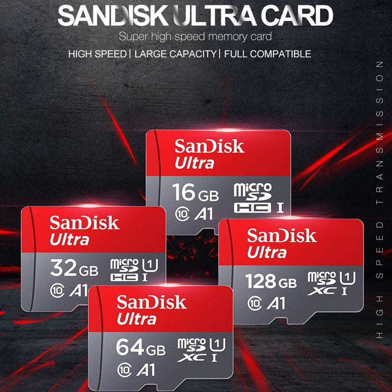 Thẻ Nhớ Sandi Tốc Độ Cao 1TB 512GB 256GB 128GB 64GB 32GB 8GB Phù Hợp Cho Máy Ảnh / Điện Thoại / Máy Tính