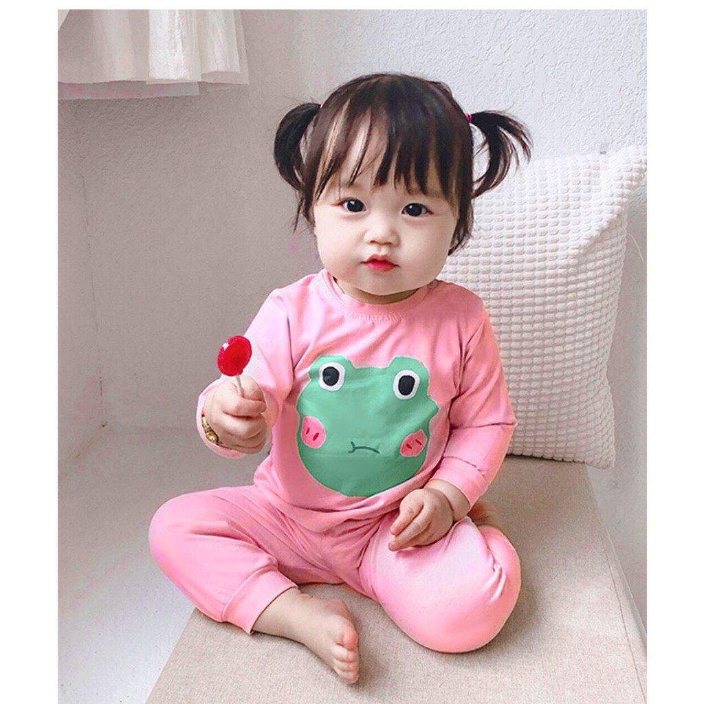 Đồ bộ quần áo dài tay cho bé chất cotton QATE580