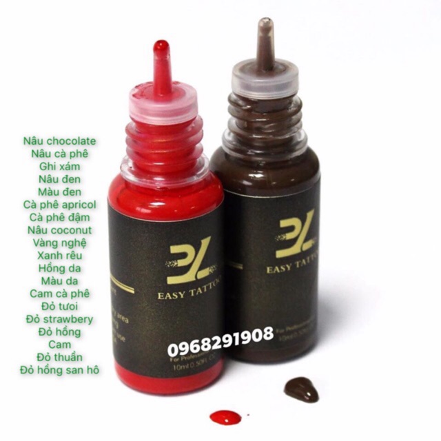Mực phun xăm BL  đủ màu cơ bản