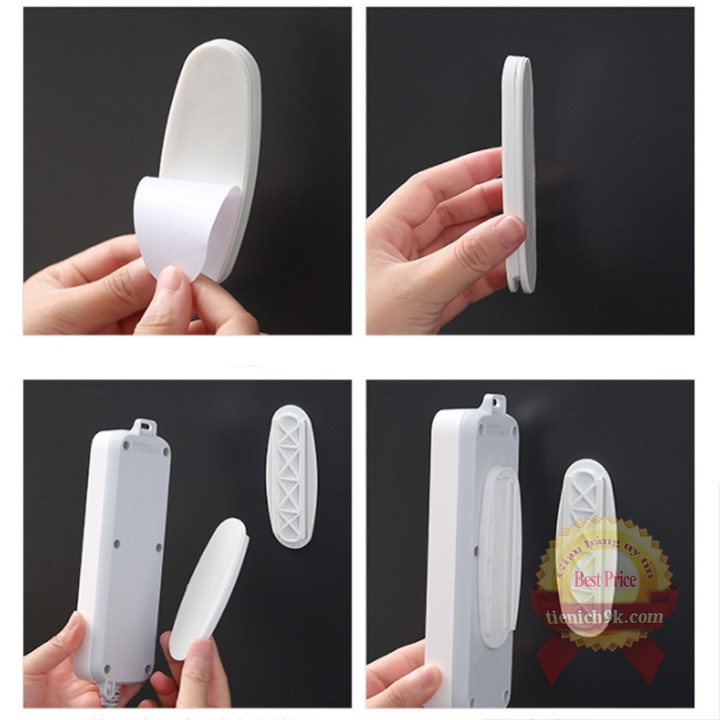 Set 2 Miếng dán tường AB chịu lực chống thấm nước treo ổ điện điều khiển modem wifi