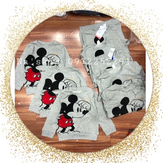 Áo nỉ mickey dư xịn cho bé trai bé gái