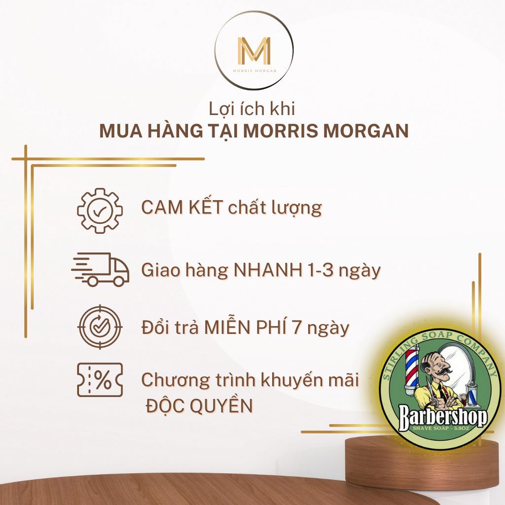 Sáp Vuốt Tóc BARBER SHOP, Wax Tóc Nam Tạo Kiểu Giữ Nếp Tóc, Hương Thơm Quyến Rũ 24h | MORRIS MORGAN