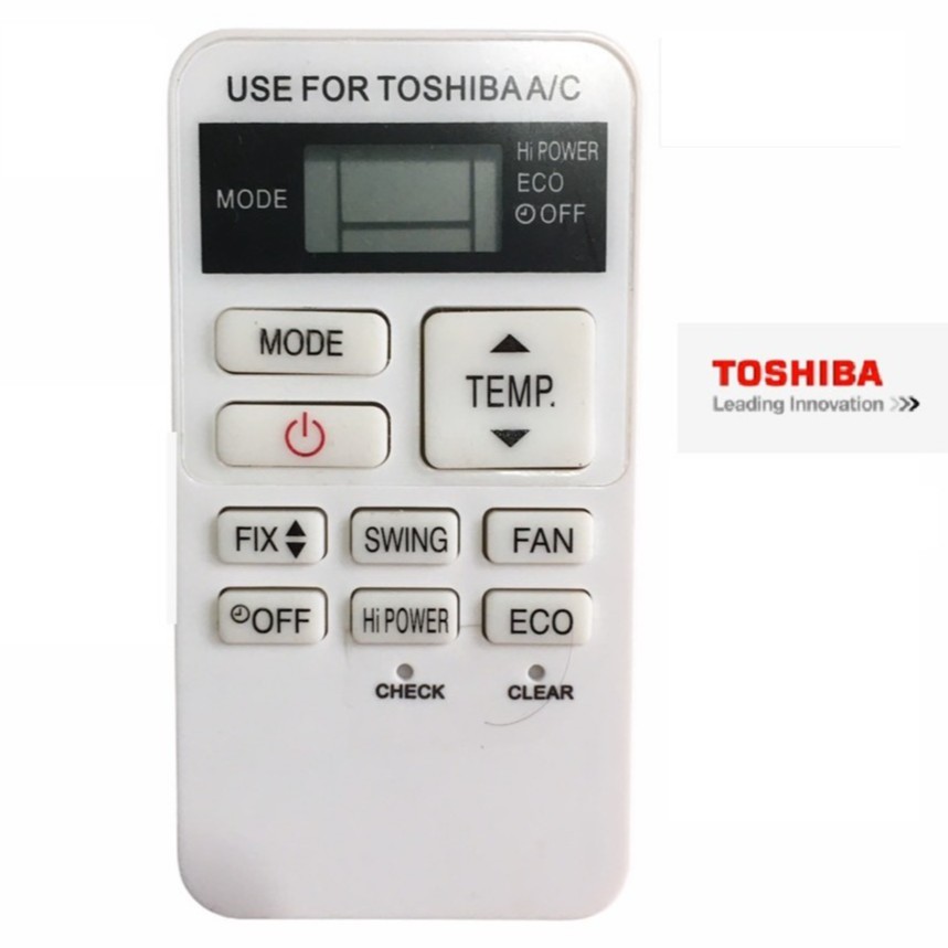 ĐIỀU KHIỂN ĐIỀU HÒA TOSHIBA RAS-07BKV-E (TRẮNG-NHỎ) - REMOTE MÁY LẠNH TOSHIBA RAS-07BKV-E