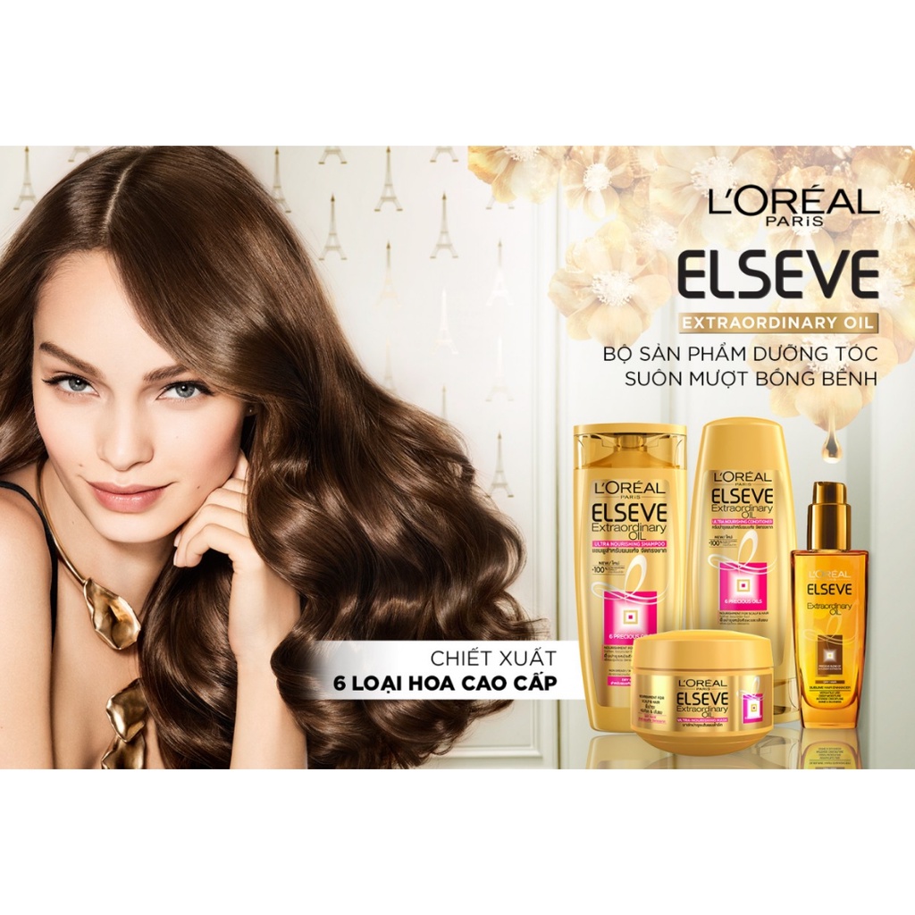 Dầu Xả Loreal Chiết Xuất Tinh Dầu Hoa Tự Nhiên 325ml