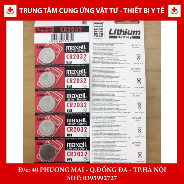 Pin CR2032 dùng cho máy đo đường huyết, cân điện tử