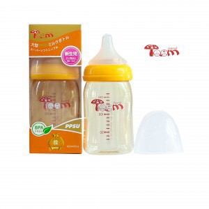 [Mã 267FMCGSALE giảm 8% đơn 500K] Tặng 01 núm ti - Bình sữa PPSU Toom Nội địa Nhật Bản Cổ rộng 120ml/160ml/240ml