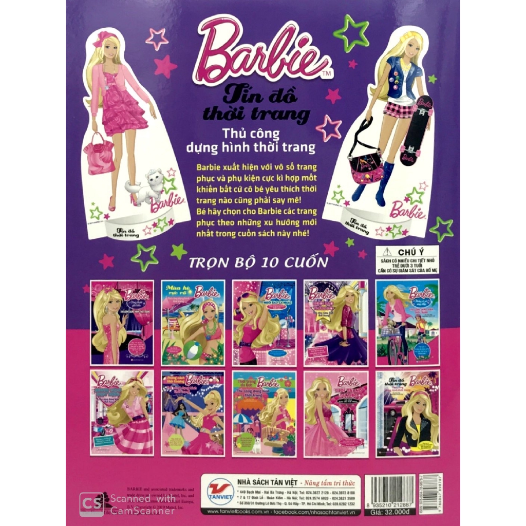 Sách - Barbie Thiết Kế Thời Trang - Tín Đồ Thời Trang