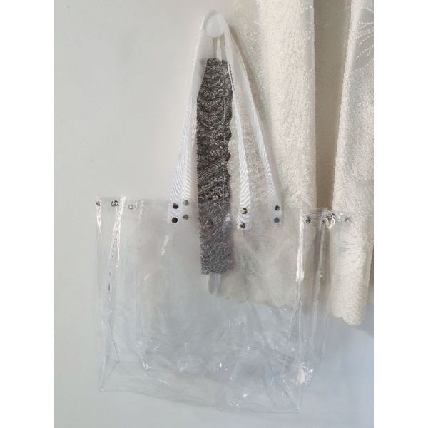 TÚI PVC TRONG SUỐT ĐI BIỂN CHỐNG THẤM NƯỚC 40CM X 40CM X 10CM DÀY 0.2MM