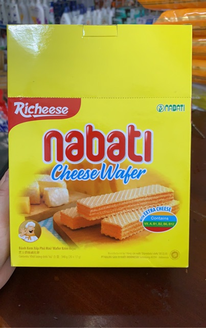 Bánh Kem Xốp Nabati Vị Phô Mai Hộp 340g