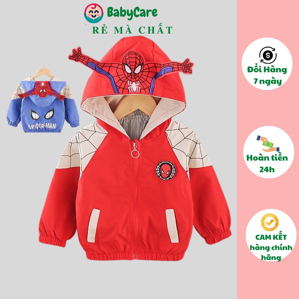 Áo Khoác cho bé trai bé gái, Áo khoác gió Gió kiểu dáng siêu nhân bc ngộ nghĩnh Cao Cấp đủ size cho bé tới 8 tuổi