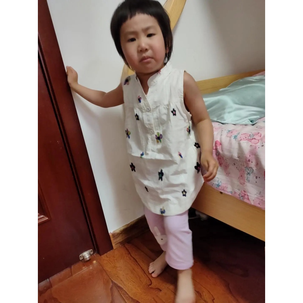 Áo Sơ Mi Sát Nách Thêu Hoa Nhỏ Kiểu Hàn Quốc Thời Trang Mùa Hè Cho Bé Gái