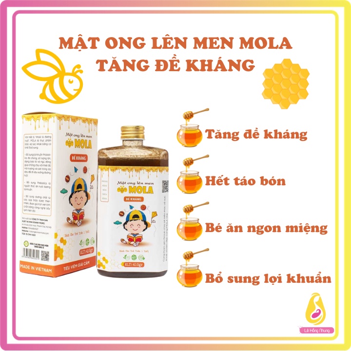 Mật ong lên men Mola bổ sung lợi khuẩn, hỗ trợ tiêu hóa cho bé