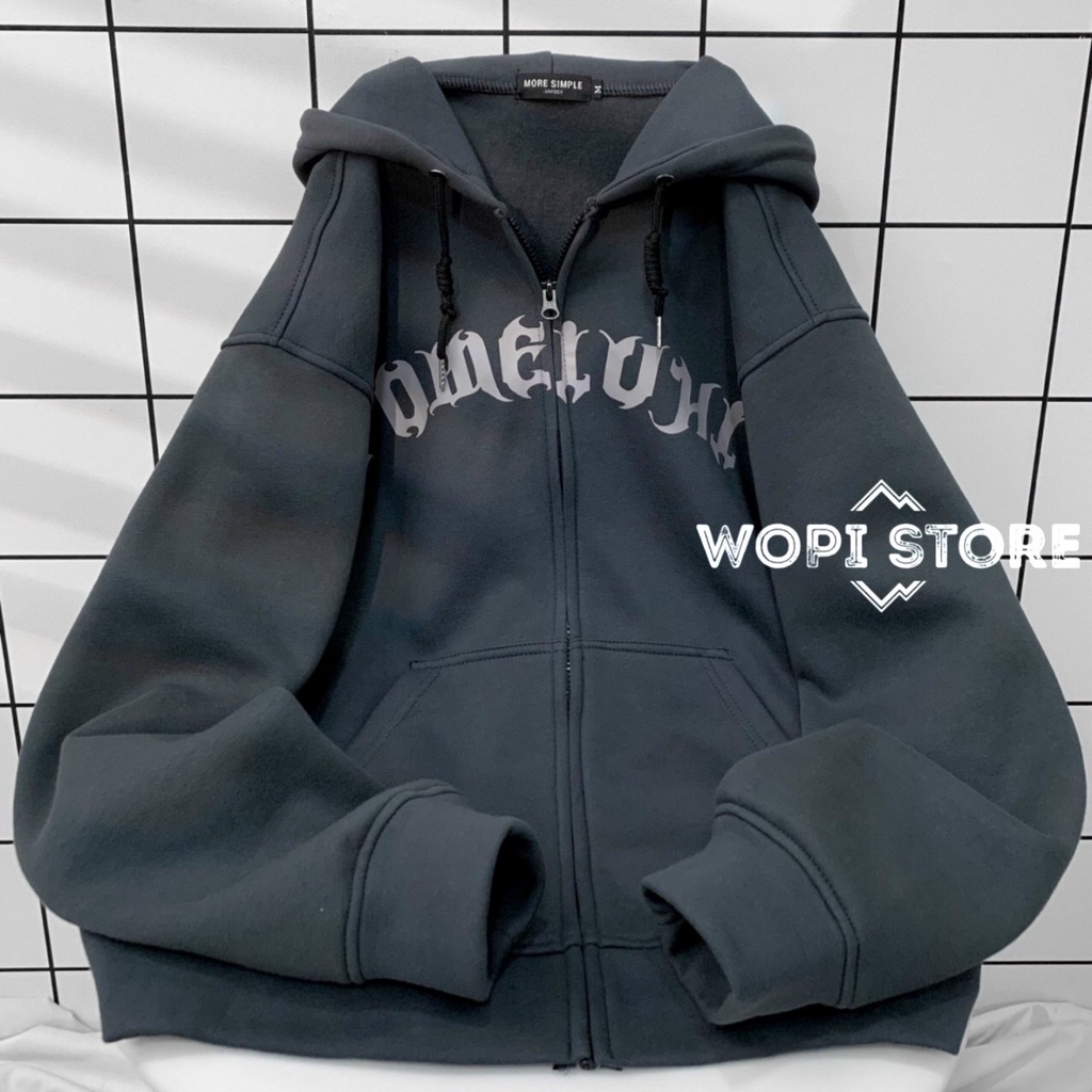 Áo Khoác Hoodie ZIP MAD Form Rộng Vải Nỉ Bông Phong Cách Ulzzang Unisex | BigBuy360 - bigbuy360.vn