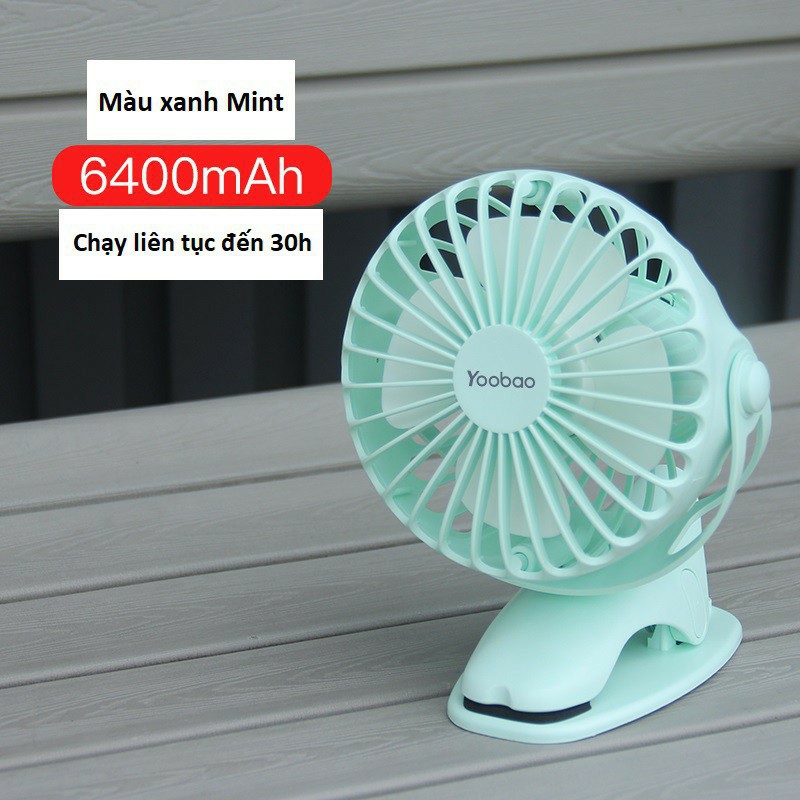 Quạt tích điện dùng liên tục 32 tiếng Y-F04 6400mAh- Hàng chính hãng YOOBAO | BigBuy360 - bigbuy360.vn