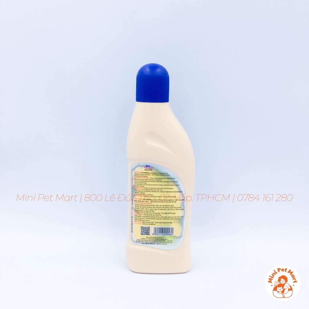 FAY REPELL 200ml | Tinh dầu xua đuổi chó mèo, ngăn chặn chó mèo vệ sinh bừa bãi, cắn phá đồ đạc, vệ sinh đúng chỗ