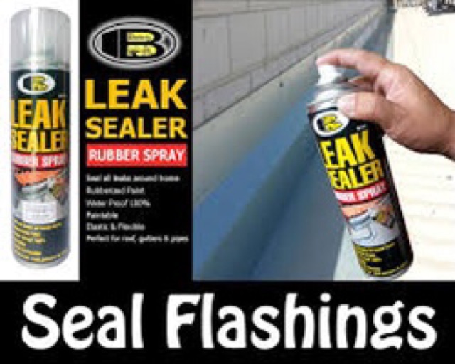 Sơn xịt chống dột Leak Sealer (Bosny) che phủ các vết nứt tường, kim loại, gỗ