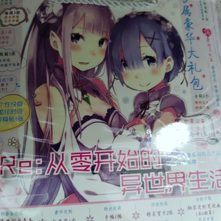 Re:zero móc khóa bookmark postcard card dán pop socket