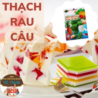 💥SALE KHỦNG💥Gói Thạch Rau Câu Con Cá Dẻo Làm Các Vị Matcha, Dâu, Khoai Môn, Khoai Môn, Việt Quất...Tiệm Pha Chế Xì Trum