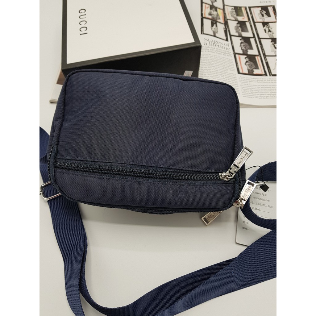 Túi đeo chéo nam vải dù khổ ngang nhiều ngăn size 18 nhiều màu DC131412 (ảnh thật) | BigBuy360 - bigbuy360.vn