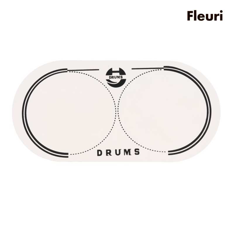 Miếng Vá Trống Bass Đôi Màu Trắng Chuyên Dụng Chất Lượng Cao