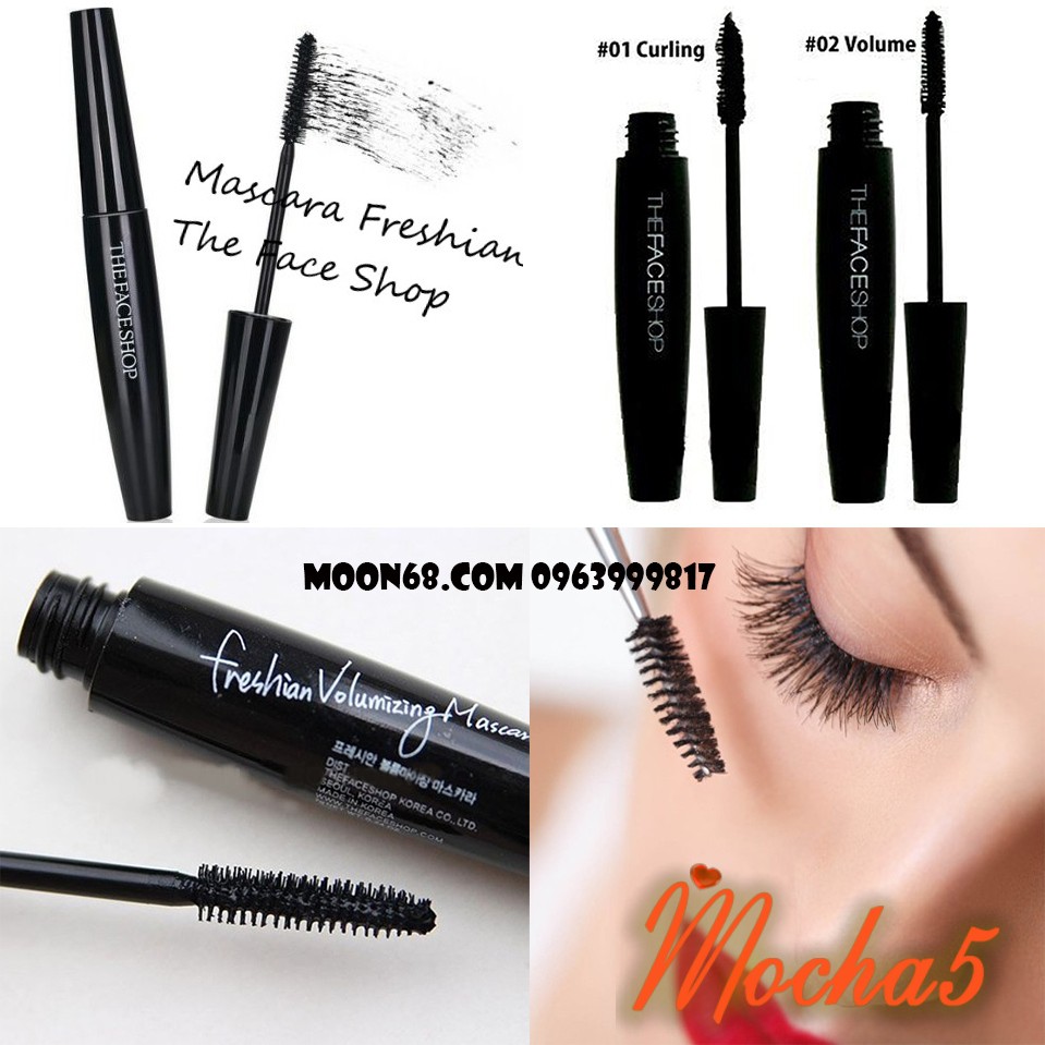 Mascara chuốt mi The Face Shop Freshian Big TFS làm dày và dai mi