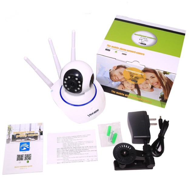 Camera trong nhà Yoosee Wifi IP phiên bản 2.0 xoay 360 độ 3 râu hd full màn hình - vienthonghn | WebRaoVat - webraovat.net.vn