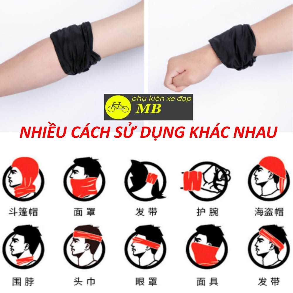 khăn trùm bịt mặt chống nắng nhiều công dụng cao cấp thoáng khí, khẩu trang chống bụi full face