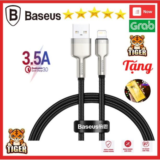 Cáp sạc Baseus Metal Data Cable USB to ,sạc nhanh 2.4A,hỗ trợ truyền dữ liệu 480Mbps,dây bọc dù,dài 1m/2m
