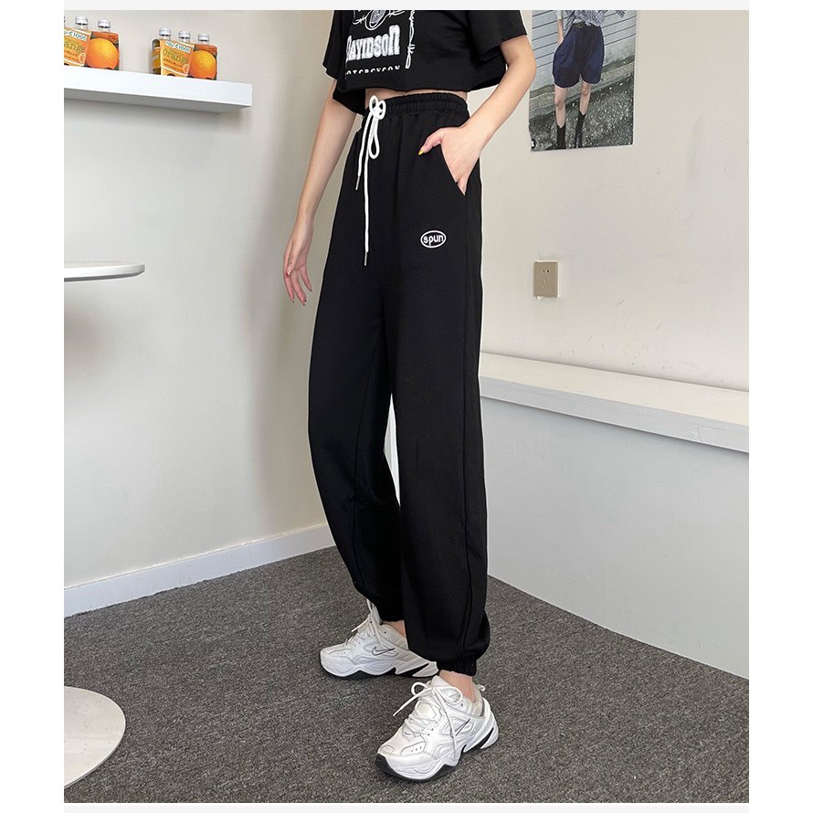 [ Mã FAMAYWA giảm 10K đơn 50K] Quần Jogger Nữ ❣️ FREESHIP ❣️ Ống Rộng SPUN TTQD124 | WebRaoVat - webraovat.net.vn