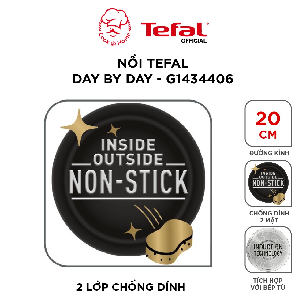 Nồi chống dính Tefal Day By Day 20cm G1434406