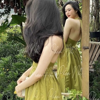 🦋Đầm Xanh Cổ Yếm Bèo🦋